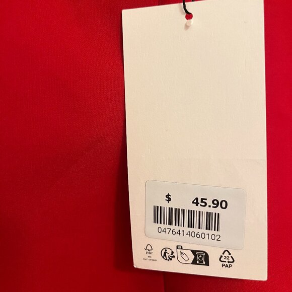 Zara - Red Stretch Peplum Top - NWT - Picture 3 of 5